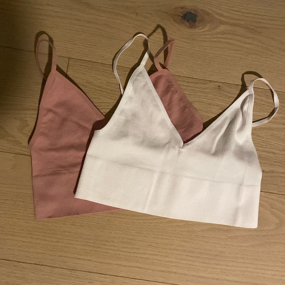Only | 2 Keep a Secret Ribbed Bralettes